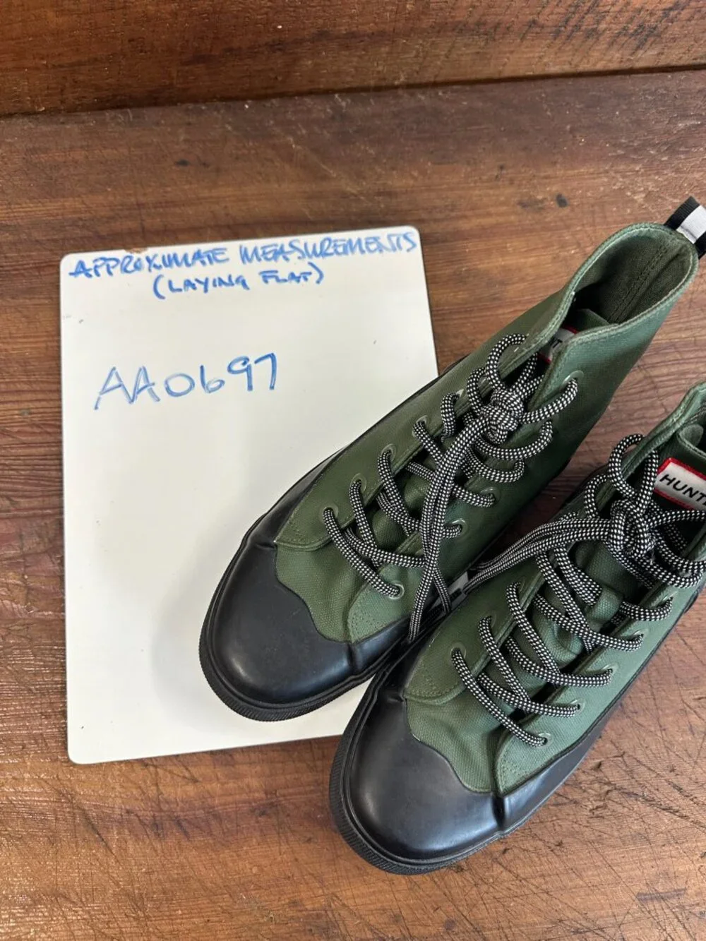 Hunter x Target Limited Edition Dipped Canvas High-Top Sneaker Boots M6.5/W8.5